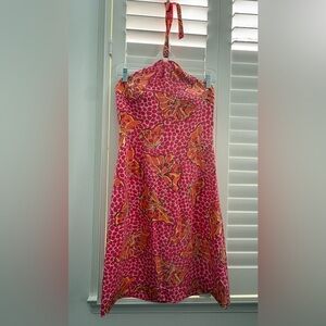 Lilly Pulitzer Halter top Pink and Orange Dress